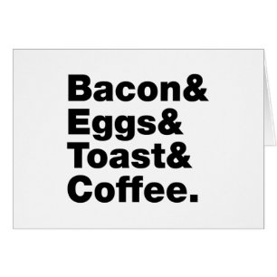 Frukosten (Bacon & Eggs & Toast & Coffee) Kort