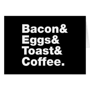 Frukosten (Bacon & Eggs & Toast & Coffee) Kort