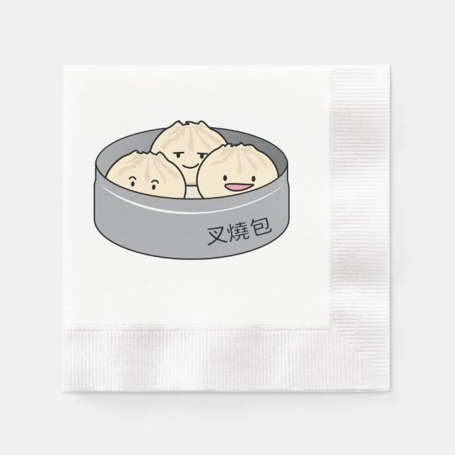 Frukosten för den dunkla summan för grisbullen pappersservett (Framsidan)