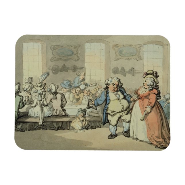 Frukosten, från "Scenes at Bath" (w/c & bläck och Magnet (Horisontell)