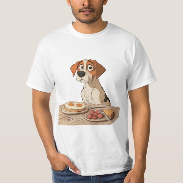 Frukosten Hund T Shirt (Framsida)