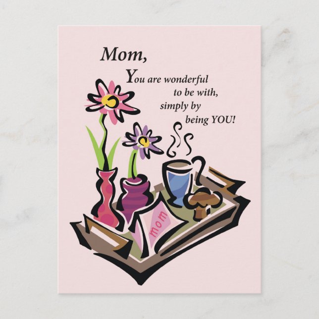 Frukosten i Bed Mamma Vykort (Framsida)