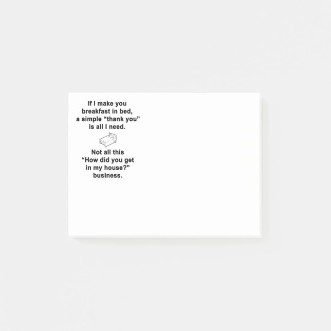 Frukosten i Bed Post-it Block (Framsida)