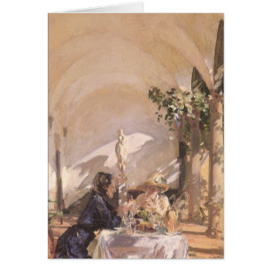 Frukosten i Loggia av John Singer Sargent Hälsningskort