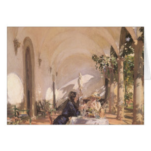 Frukosten i Loggia av John Singer Sargent Hälsningskort