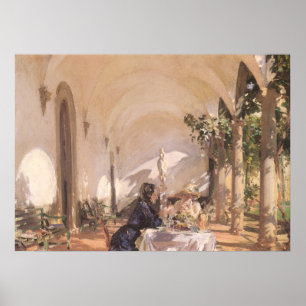 Frukosten i Loggia av John Singer Sargent Poster
