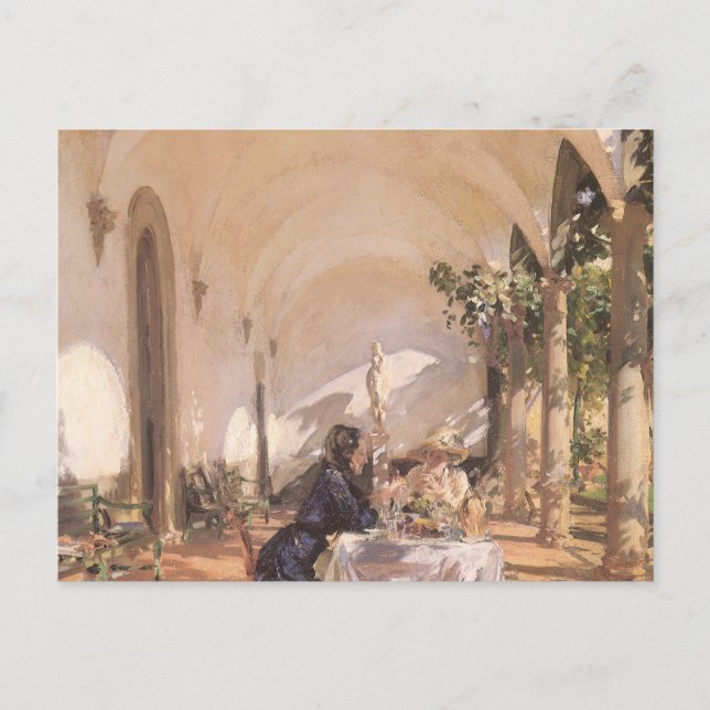 Frukosten i Loggia av John Singer Sargent Vykort (Framsida)