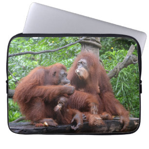 Frukosten med Orangutans Singapore Zoo Laptop Fodral
