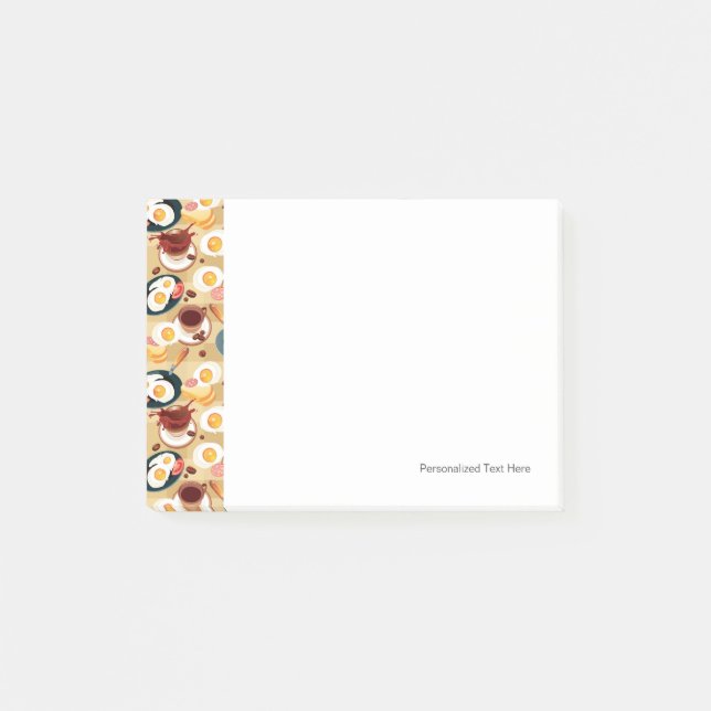 Frukosten Mönster 3 Post-it Block (Framsida)