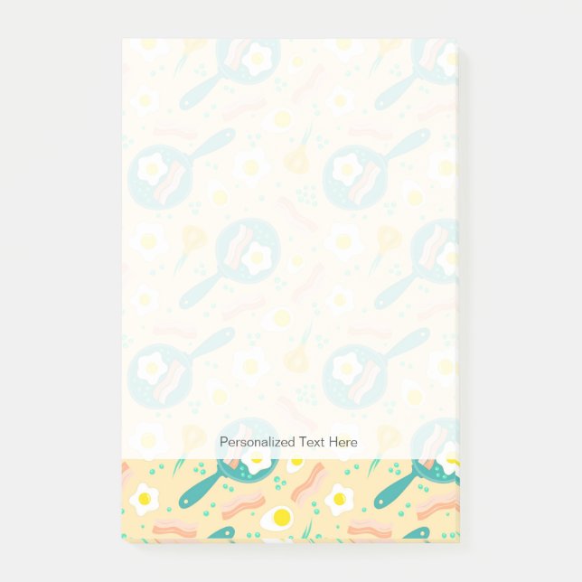 Frukosten Mönster Post-it Block (Framsida)