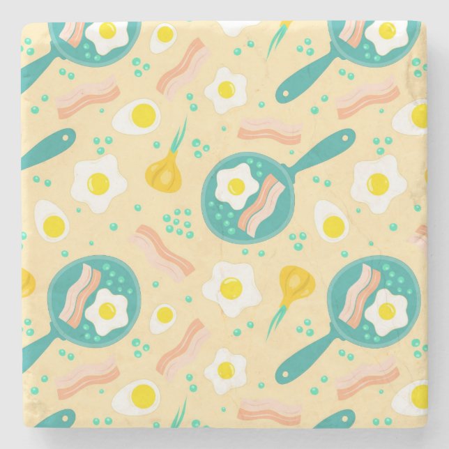 Frukosten Mönster Underlägg Sten (Framsidan)