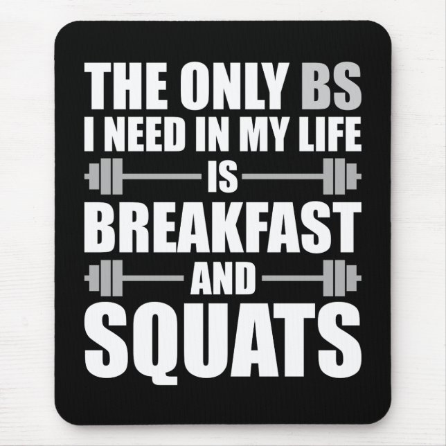Frukosten och torgrafik - Booybuilding Workout Musmatta (Framsidan)