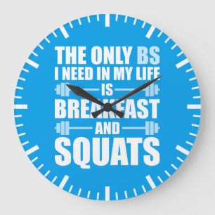 Frukosten och torgrafik - Booybuilding Workout Stor Klocka
