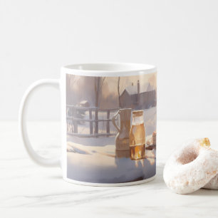 Frukosten på morgonen kaffemugg