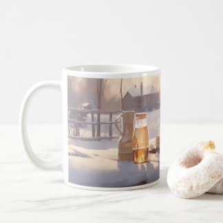 Frukosten på morgonen kaffemugg
