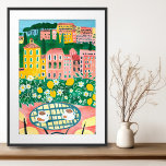 Frukosten på Terrace Whimsical City Painting Art Poster<br><div class="desc">Kolla in den här lilla väggkonsten, hand som jag målat upp åt dig! Lägg till din egen text, ändra även bakgrunden färg. Markera utskriften som är storlek med hjälp av listrutan ovan och du kan klicka på knappen "Redigera design" för att anpassa teckningen så att den passar alla storleka pappra....</div>