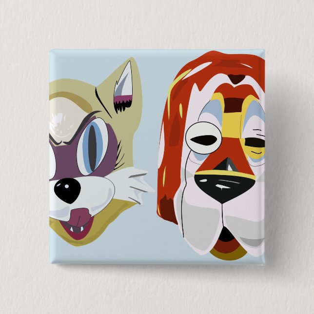 Frukosten på Tiffany's Mask Buttons Knapp (Framsida)