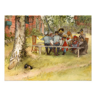 Frukosten under Big Birch av Carl Larsson Fototryck