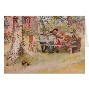 Frukosten under Big Birch av Carl Larsson Hälsningskort
