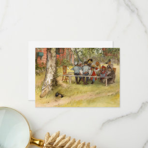 Frukosten under Big Birch av Carl Larsson Tack Kort
