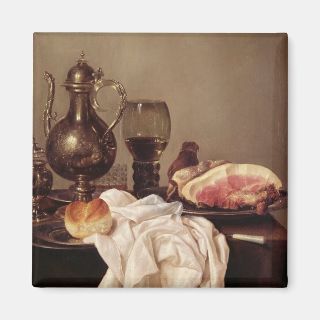 Frukostens liv (olja på panelen) magnet (Framsidan)
