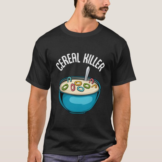 Frukostgryns Frukostgröt Mjölk Yogurt Sarcasm T Shirt (Framsida)