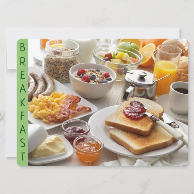Frukostinbjudan Inbjudningar (Framsida)