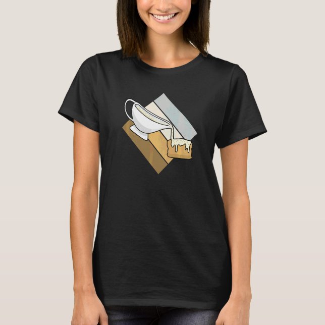 Frukostmat Bröd och sås T Shirt (Framsida)