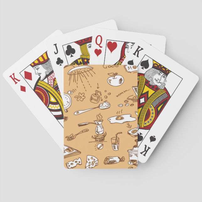 Frukostmönster 2 casinokort (Baksidan)