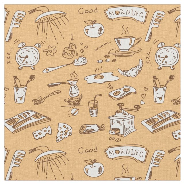 Frukostmönster 2 tyg (Närbild)