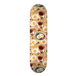 Frukostmönster 3 skateboard bräda 19,5 cm
