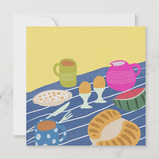 Frukostpicknick Inbjudningar (Framsida)