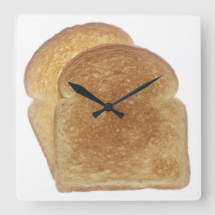 Frukostrostat bröd fyrkantig klocka