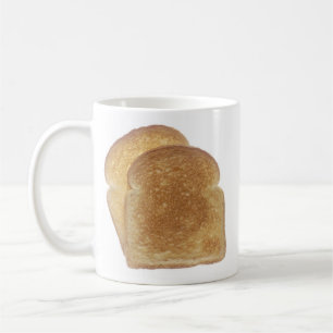 Frukostrostat bröd kaffemugg