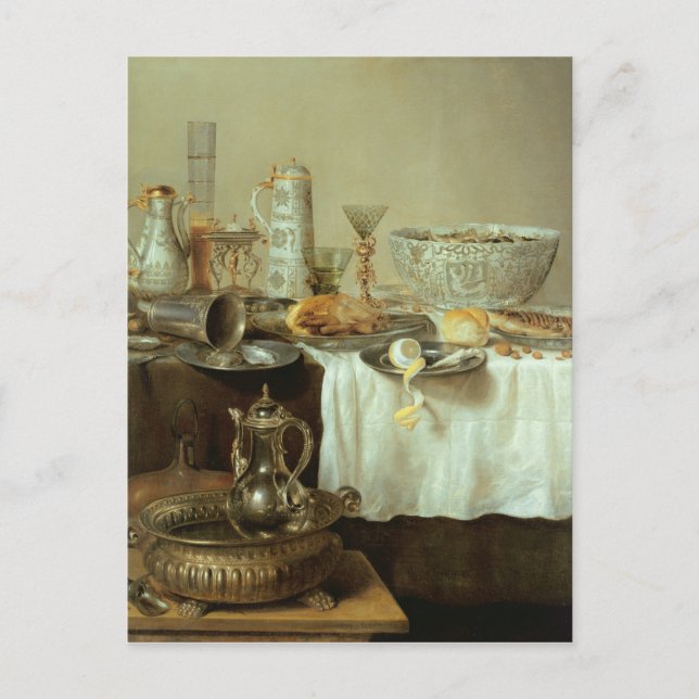 Frukoststilleben, 1638 vykort (Framsida)