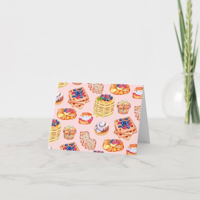 Frukostträd, pankor, våfflor o.d., hand plockade meddelande (Framsida)