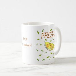 Frukt är sommar Minimalistisk Söt Kaffe Mugg