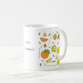 Frukt är sommar Minimalistisk Söt Kaffemugg