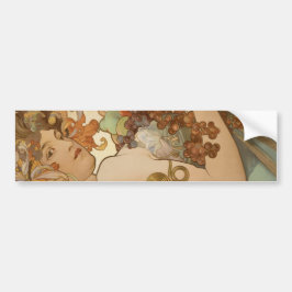 Frukt (Art nouveau) (Porträtt) (hondjur) (frukt) Bildekal