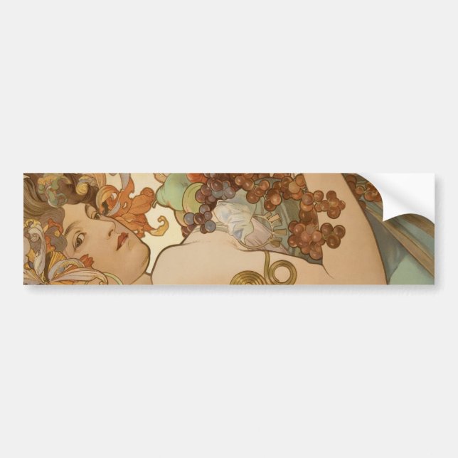 Frukt (Art nouveau) (Porträtt) (hondjur) (frukt) Bildekal (Framsidan)