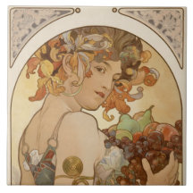 Frukt (Art nouveau) (Porträtt) (hondjur) (frukt)