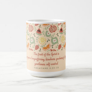 Frukt av Abstrakten Spirit Scripture Kaffemugg
