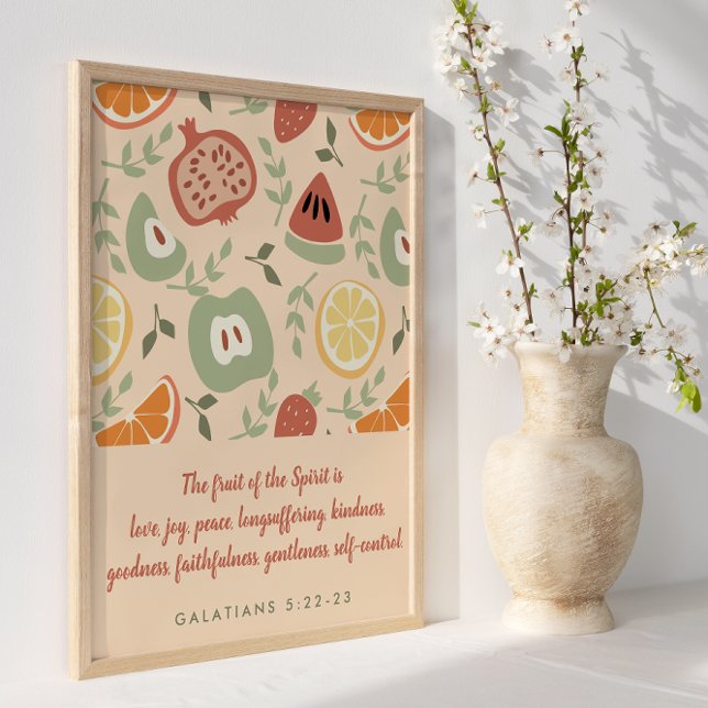 Frukt av Abstrakten Spirit Scripture Poster (Skapare uppladdad)