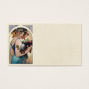 Frukt av Alfons Mucha 1897 Visitkort