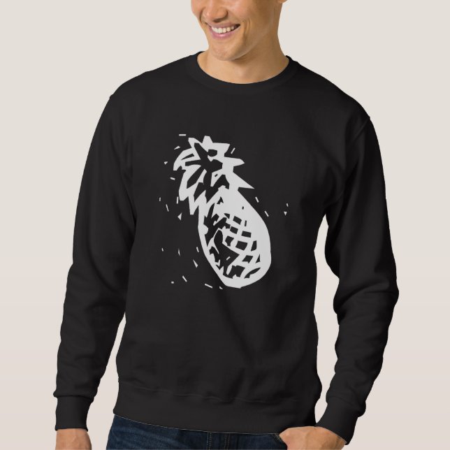 Frukt av ananas lång ärmad tröja (Framsida)