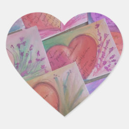 frukt av anden hjärtformat klistermärke