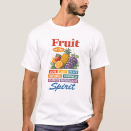 Frukt av Anden – Kärlek Glädje Fred Kristallkonst T Shirt