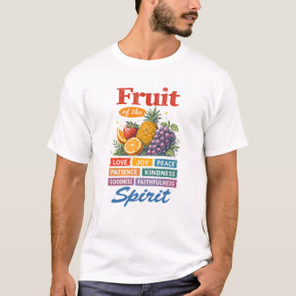Frukt av Anden – Kärlek Glädje Fred Kristallkonst T Shirt
