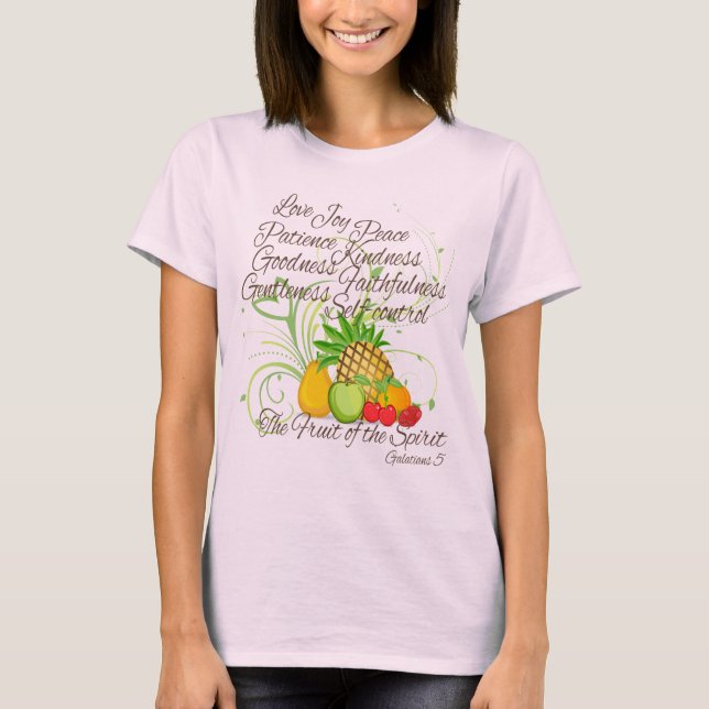 Frukt av anden, söt skrivar kvinnor tee shirt (Framsida)