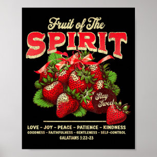 Frukt av Andens Bibelvers Kristna Religiöst Poster